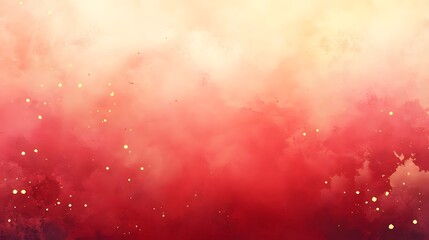 Wall Mural - chinese ink painting style, red background, generative ai