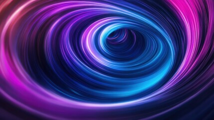 Poster - Vibrant swirling abstract pattern of blue and purple hues creating a dynamic visual effect