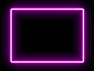 Wall Mural - rectangle frame of energy, neon, .rectangle on black background. gradually, neon square of energy ap