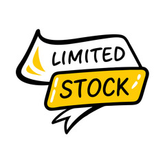 Poster - Limited stock vector icon available for promotional use in marketing and advertising materials for retail businesses and e-commerce platforms