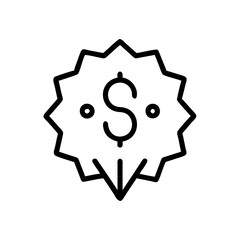 Poster - Vector icon representing a price buster, emphasizing discounts and special offers in a minimalist style