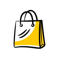 Poster - Shopping bag vector icon featuring a modern design for retail and online use in marketing and branding materials for stores and boutiques