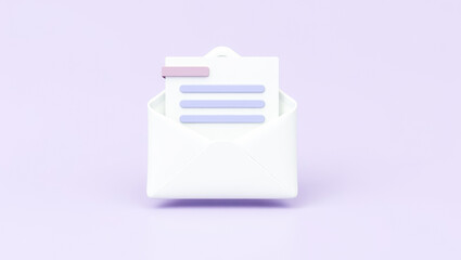 Poster - white envelope with letter
