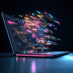 Poster - futuristic software tools transforming development workflows.