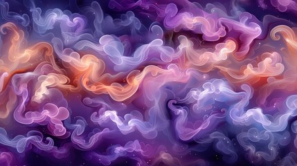Fototapete - Vivid colors blend seamlessly creating a swirling abstract design that evokes a sense of wonder and imagination reminiscent of a cosmic scene or dreamy landscape.