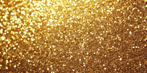 Poster - Gold background with many small gold circles