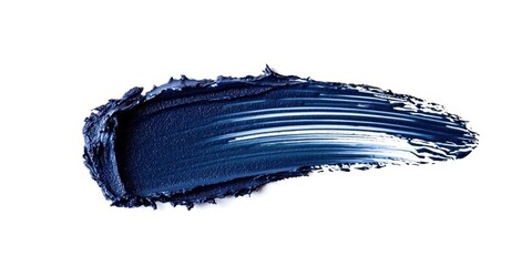 Aufkleber - Blue brush stroke on a white background