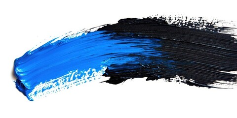 Poster - Blue and black brush stroke