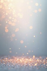 Wall Mural - shimmering lights and sparkling glitter on a soft background, perfect for festive designs and elegan