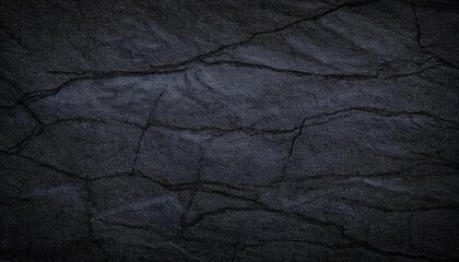 Poster - dark textured slate stone background with natural cracks, rough surface pattern, and subtle linear structure for design and mockup

