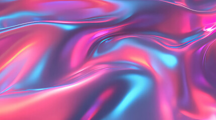 Poster - Vibrant abstract flowing texture with iridescent colors for modern design