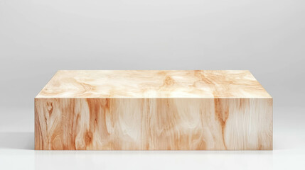 Poster - Abstract light wood plank pod display for minimalist interior design and decor