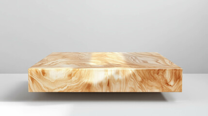 Poster - Light wood plank pod on abstract background for modern design concepts
