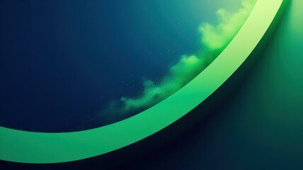 Wall Mural - green wall with a blue background