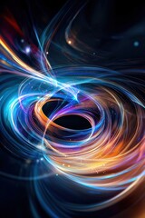Poster - meditative energy radiating amidst swirling hues.