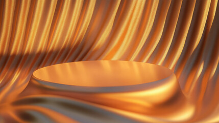 Poster - Abstract background with textured podium for elegant display design