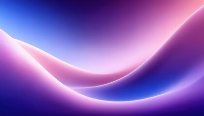 Aufkleber - smooth abstract wave with gradient light effect in pink and blue tones, futuristic background for digital design and branding

