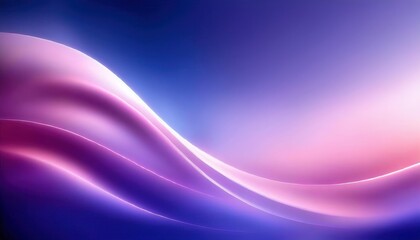 Aufkleber - smooth abstract wave with gradient light effect in pink and blue tones, futuristic background for digital design and branding

