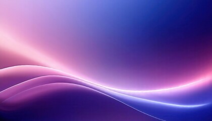 Aufkleber - smooth abstract wave with gradient light effect in pink and blue tones, futuristic background for digital design and branding

