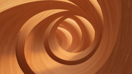Poster - Abstract wooden archway design for modern interior and art installations