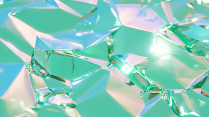 Poster - Shimmering fragmented glass shard abstract background design