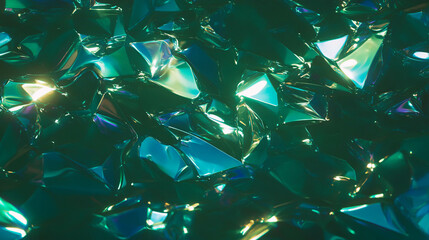 Poster - Abstract background with fragmented glass shards and reflections for modern design