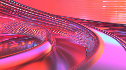 Fototapete - Abstract geometric shapes background in vivid colors for modern design