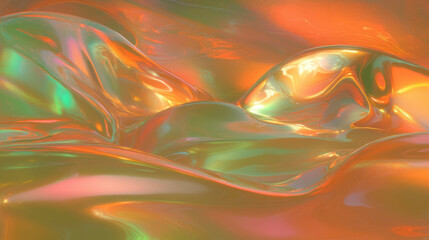 Poster - Vibrant abstract background with liquid iridescent colors for modern design