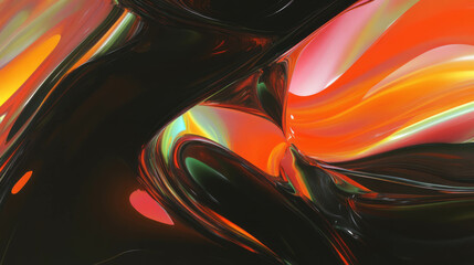 Aufkleber - Vibrant abstract swirl with dynamic color patterns for creative design