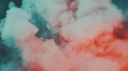 Poster - Ethereal abstract background with swirling colorful smoke for creative design projects