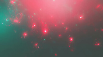 Poster - Dreamy abstract background with blurred pink and green lights for creative design