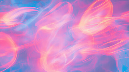 Poster - Vibrant abstract background with blurry neon lights in pink and blue hues
