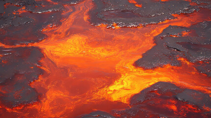 Poster - Vibrant abstract background with bubbling lava textures for creative design