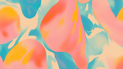 Poster - Colorful abstract background with flowing organic shapes for creative design