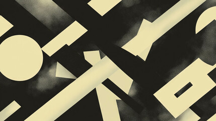 Poster - Fragmented abstract background with geometric shapes and texture