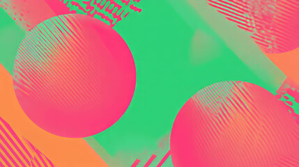 Poster - Vibrant abstract background with geometric patterns for creative design