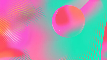 Poster - Colorful abstract background with geometric patterns and vibrant gradient