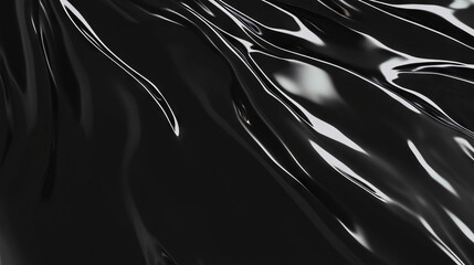 Poster - Liquid mercury texture abstract background with flowing metallic waves