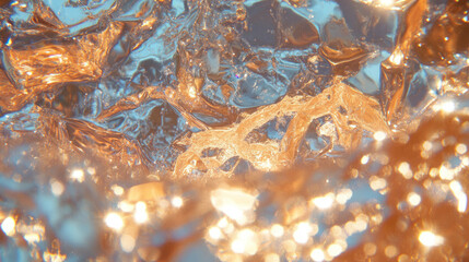 Poster - Abstract metallic reflection background for modern design and decoration