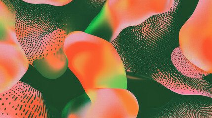 Poster - Vibrant abstract background with organic patterns and flowing shapes for creative design