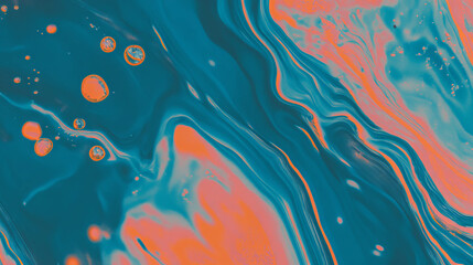 Aufkleber - Vibrant abstract background with organic shapes and fluid waves for artistic designs