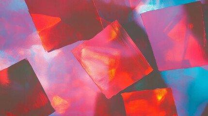 Aufkleber - Vibrant abstract background with stained glass pattern for creative design