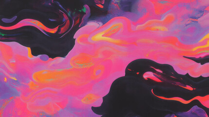 Poster - Vibrant abstract swirl background with dynamic colorful clouds for creative design