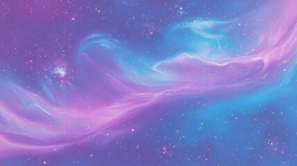 Poster - Enchanting swirling galaxy patterns in abstract cosmic background