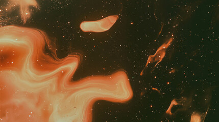 Poster - Cosmic swirl: abstract galaxy patterns with vibrant colors for creative design