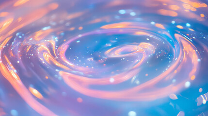 Poster - Mesmerizing abstract galaxy swirl with vibrant color patterns for design applications