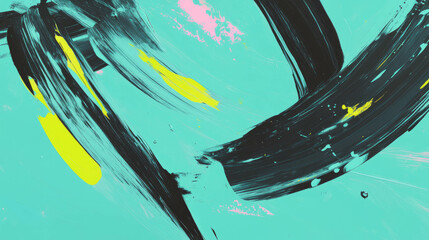 Poster - Abstract background with swirling paint strokes and vibrant colors for creative design