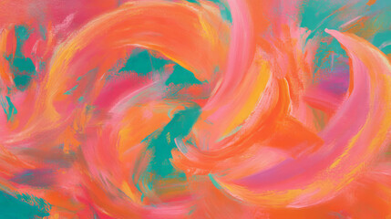 Poster - Vibrant abstract background with swirling paint in dynamic colors