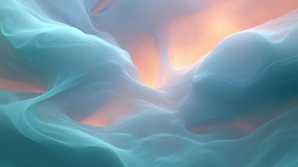 Poster - Abstract dreamlike background featuring swirling smoke and vivid dark hues