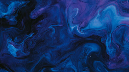 Poster - Abstract swirling smoke and dark blue background for creative design